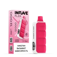 НСЖ INFLAVE FLEX  12000 зат.Малиновое мороженое фотография небольшая 1табачный.рф