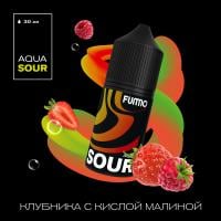 FUMMO PREMIUM AQUA SOUR - Клубника с Кислой Малиной, 30 мл фотография небольшая 1табачный.рф