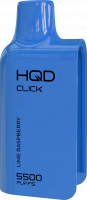  НСЖ HQD CLICK картридж Лайм Малина (5500 зат) фотография небольшая 1табачный.рф