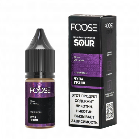  жид. FOOSE SOUR - Чупа Грейп, 10 мл фотография 1табачный.рф