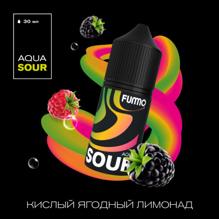 FUMMO PREMIUM AQUA SOUR - Кислый Ягодный Лимонад, 30 мл фотография 1табачный.рф