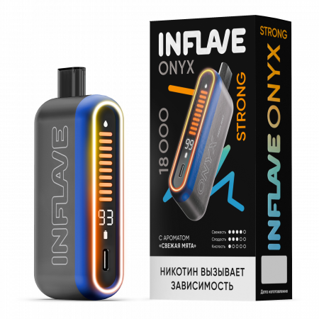 НСЖ INFLAVE ONYX STRONG 18000 зат.Свежая Мята фотография электронка pod 1табачный.рф