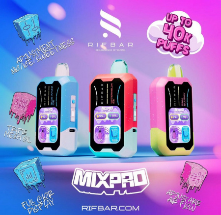  НСЖ RIFBAR MIXPRO 40000 - Кислая Клубника Питайя фотография электронка pod 1табачный.рф