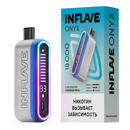  НСЖ INFLAVE ONYX  18000 зат.Свежая Мята фотография электронка pod 1табачный.рф