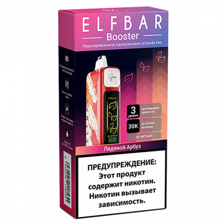  НСЖ ELFBAR Booster Nic King — Ледяной Арбуз 30000 зат фотография электронка pod 1табачный.рф
