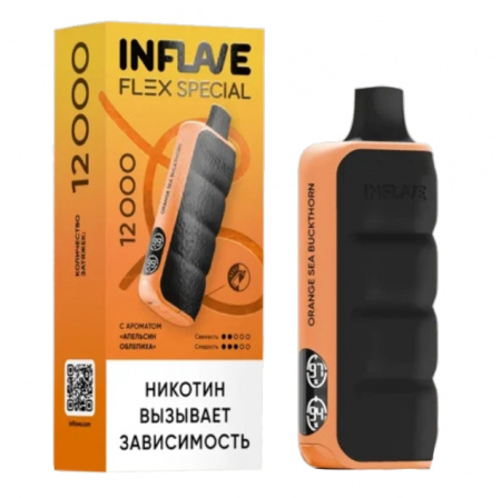 НСЖ INFLAVE FLEX  Limited Edition 12000 зат.Апельсин Облепиха фотография электронка pod 1табачный.рф