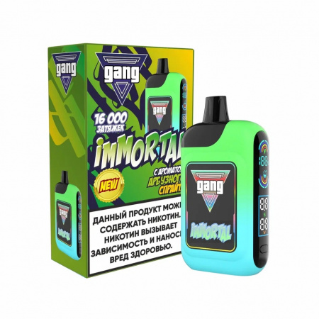  НСЖ GANG IMMORTAL 16000 зат. Арбузный Спрайт фотография электронка pod 1табачный.рф