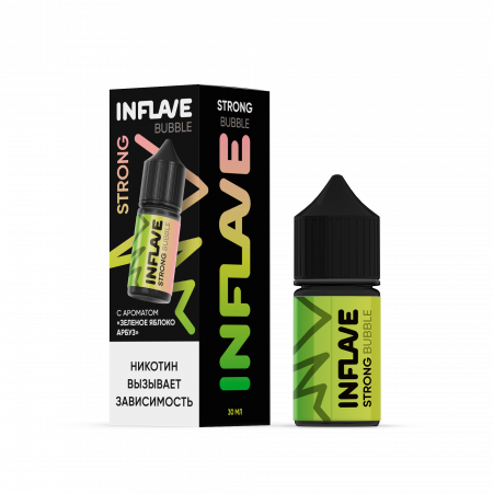 INFLAVE BUBBLE STRONG - Зелёное Яблоко Арбуз фотография 1табачный.рф