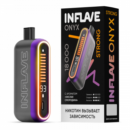  НСЖ INFLAVE ONYX STRONG 18000 зат.Кислая Смородина фотография электронка pod 1табачный.рф
