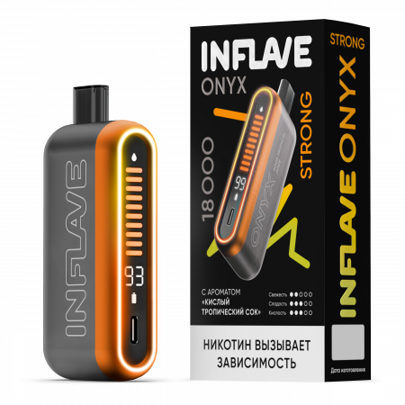  НСЖ INFLAVE ONYX STRONG 18000 зат.Кислый Тропический сок фотография электронка pod 1табачный.рф